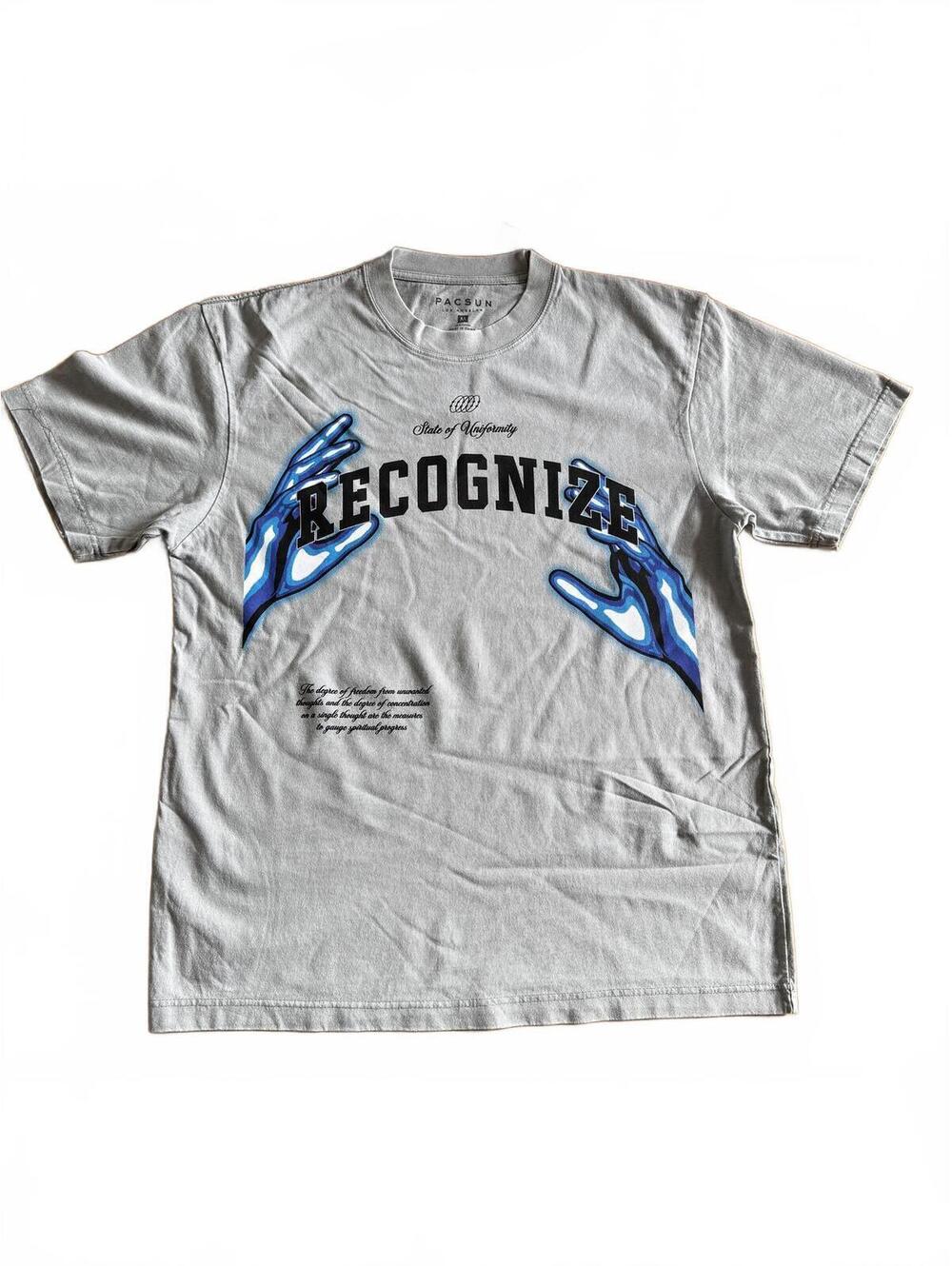 Pacsun 'Recognize' Graphic T-Shirt Medium